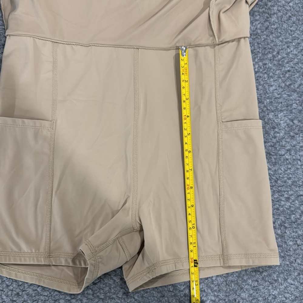 JoyLab Active Mini Dress With Built in Shorts - Tan Size Medium NWT - Picture 6 of 6